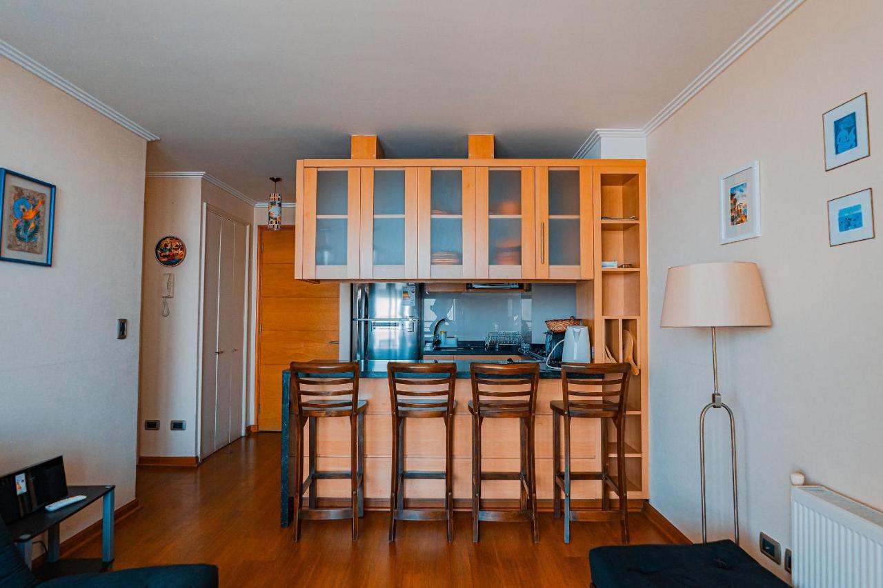 Ferienwohnung Hermoso Departamento Con Insuperable Vista Al Mar Vina del Mar Exterior foto