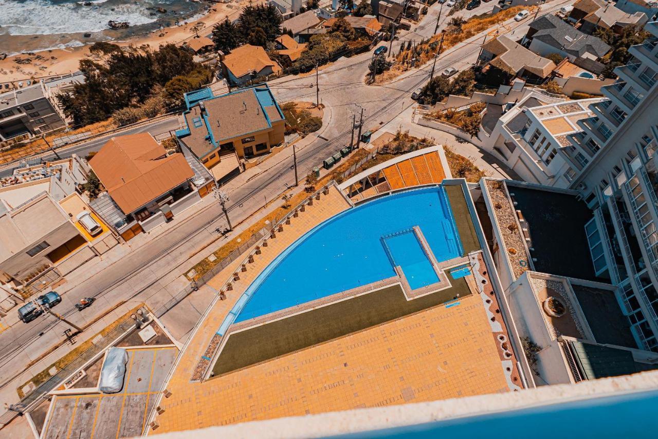 Ferienwohnung Hermoso Departamento Con Insuperable Vista Al Mar Vina del Mar Exterior foto