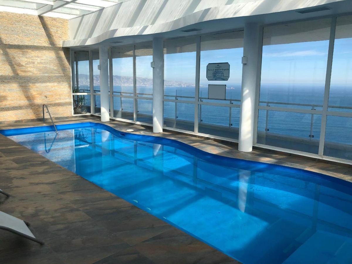 Ferienwohnung Hermoso Departamento Con Insuperable Vista Al Mar Vina del Mar Exterior foto