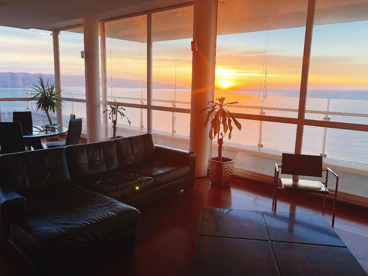 Ferienwohnung Hermoso Departamento Con Insuperable Vista Al Mar Vina del Mar Exterior foto