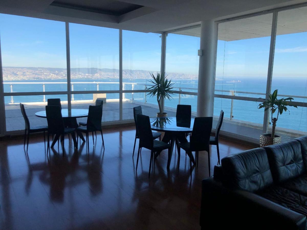 Ferienwohnung Hermoso Departamento Con Insuperable Vista Al Mar Vina del Mar Exterior foto